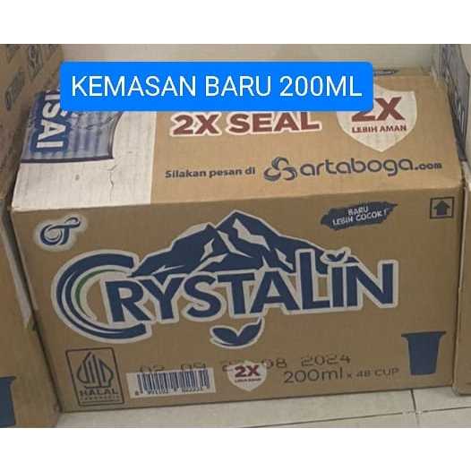 

CRYSTALLINE AIR MINERAL ALAMI PEGUNUNGAN PH 8 / 200ML X 48 PCS