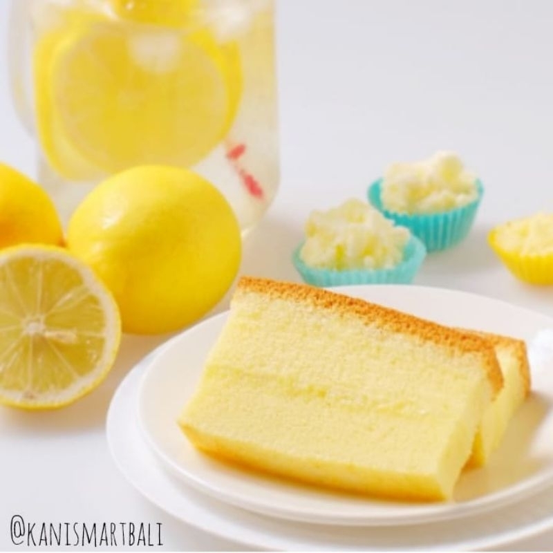 

rious gold cake lemon / kek jepang frozen / japanese original