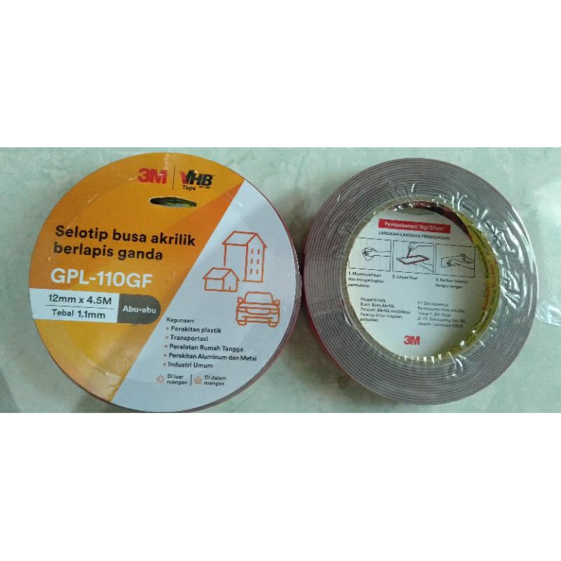 

3M VHB 12 DOUBLE TAPE 12 MM x 4.5 M