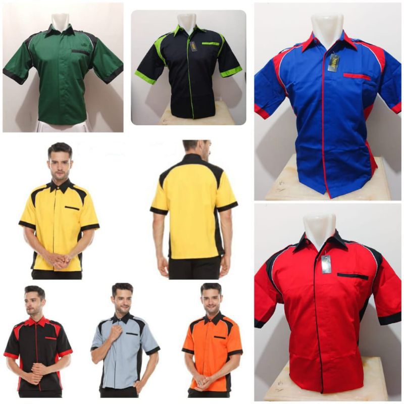 Kemeja Drill, Seragam Kerja, Seragam Pegawai, Seragam Officeboy, Seragam Cleaning Service, Seragam