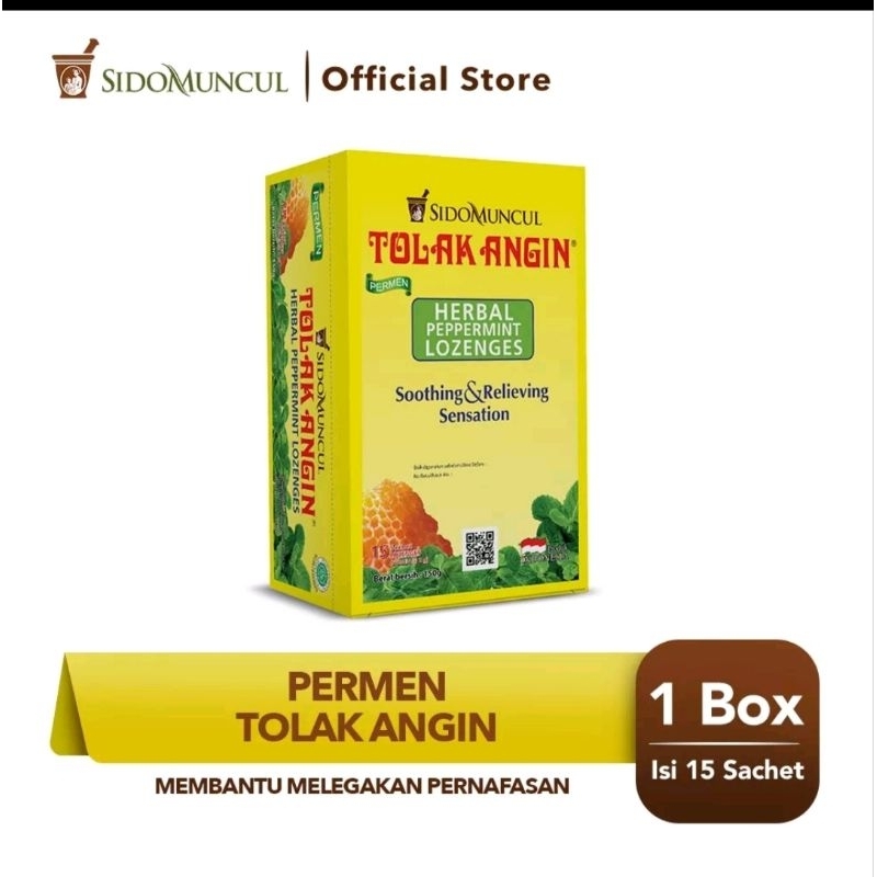 

permen tolak angin sido muncul 1box isi 15 sachet