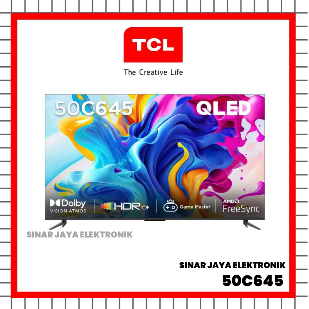 TV LED TCL 50INCH 50C645 SMART TV