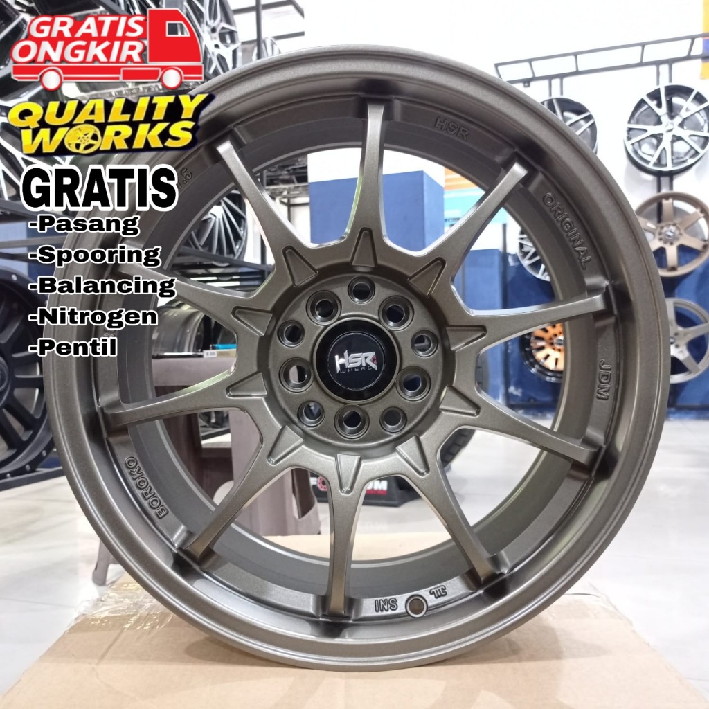 VELG MODIFIKASI HONDA HRV, XPANDER, RING 17 HSR WHEEL SRD BOROKO