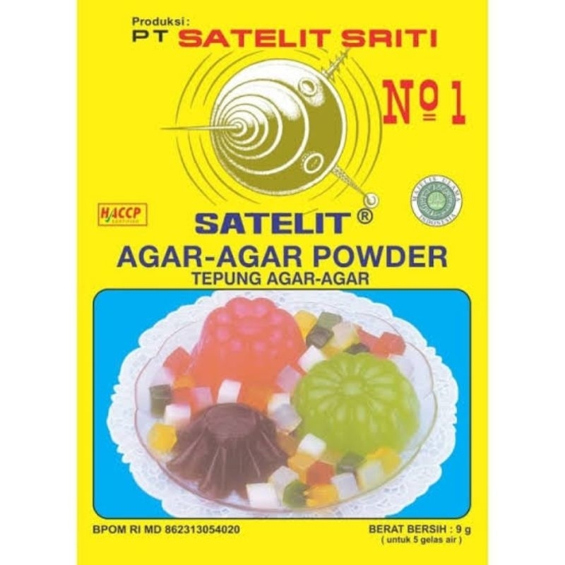 

Satelit Agar Agar Powder No 1 isi 9 gr/Agar agar satelit no 1 isi 9 gr