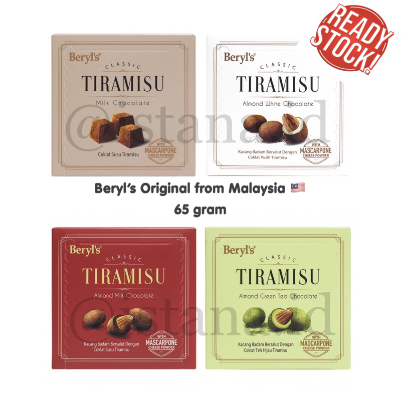 

Beryls Beryl’s Chocolate Asli Malaysia (coklat cokelat beryls classic tiramisu milk chocolate almond green tea chocolate almond milk chcolate almond white chocolate) / Alfredo durian dark coklat / Checkers Musang King (durian milk choco) HALAL