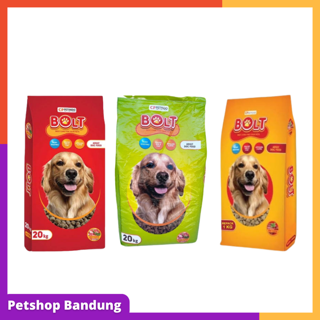 PETSHOP BANDUNG BOLT Dog 1KG - Makanan Anjing