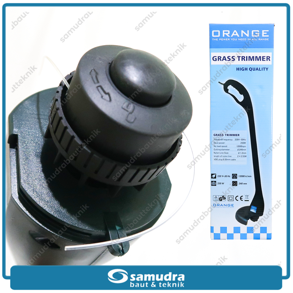 ORANGE Mesin Potong Rumput Listrik Gunting Rumput Alat Pemotong Rumput