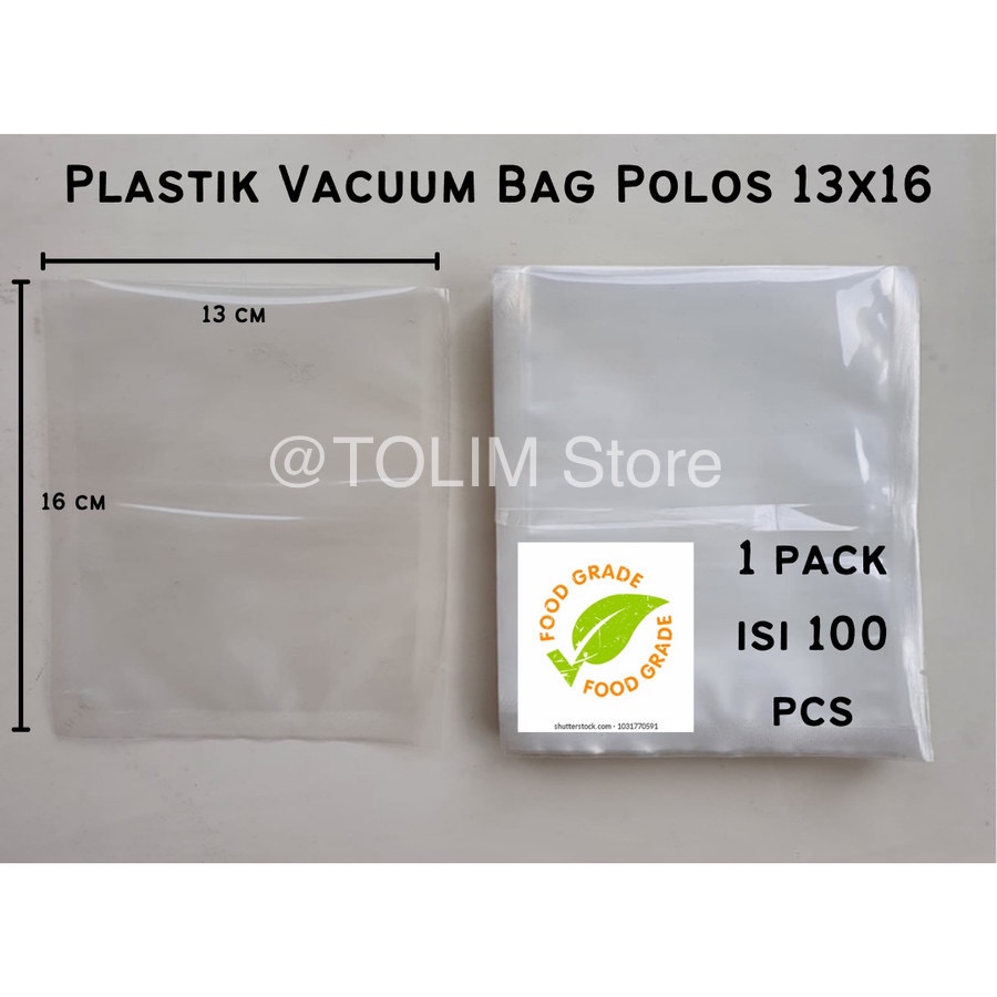 13x16 Plastik Vakum Polos Plastik Vacuum Polos Plastik Vakum Makanan Vacuum Bag Polos Plastik Vakum 