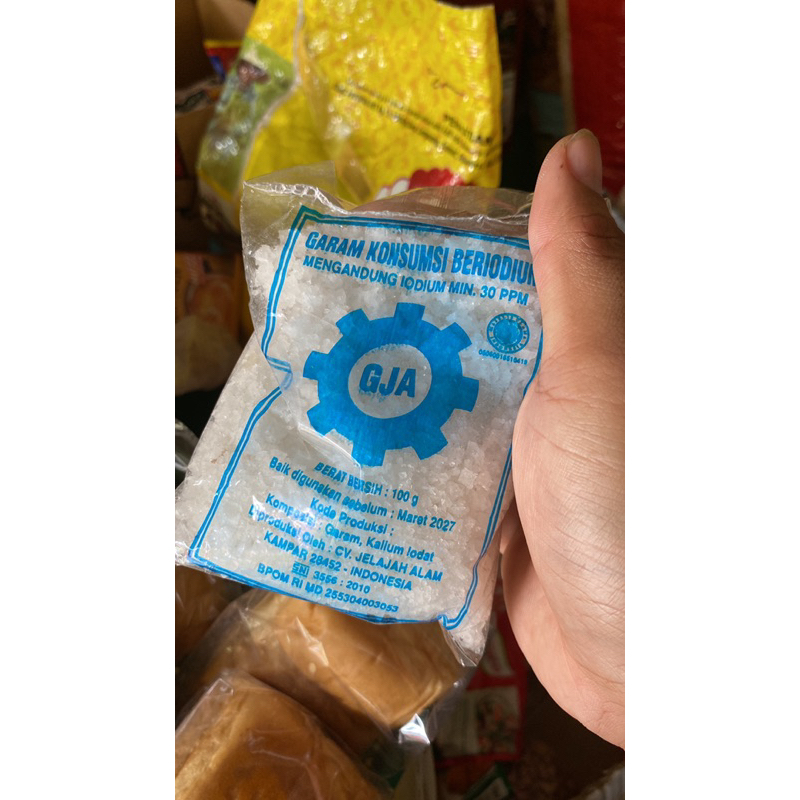 

Garam kasar konsumsi GJA beryodium 1pack(isi 12)
