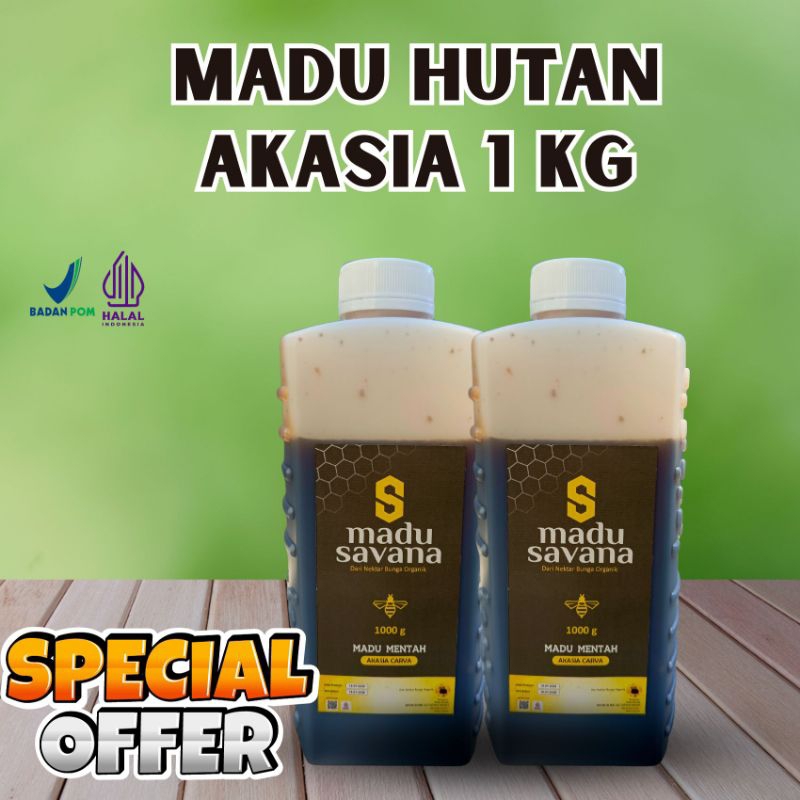 

Madu Akasia Pure Raw Honey 1 kg Madu Akasia