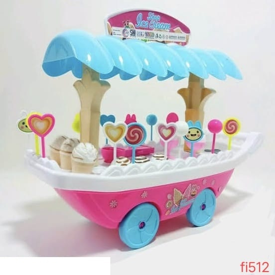 Fi512-Mainan Anak Gerobak Es Krim Jumbo