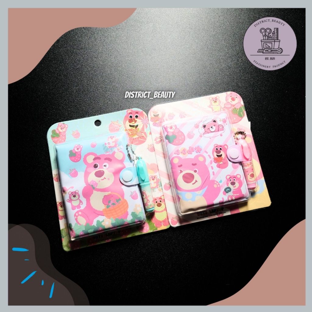

MEMO + PEN LOTSO BERUANG PINK BUKU MEMO KANCING LOTSO STRAWBERRY MEMOPEN LOTSO LUCU