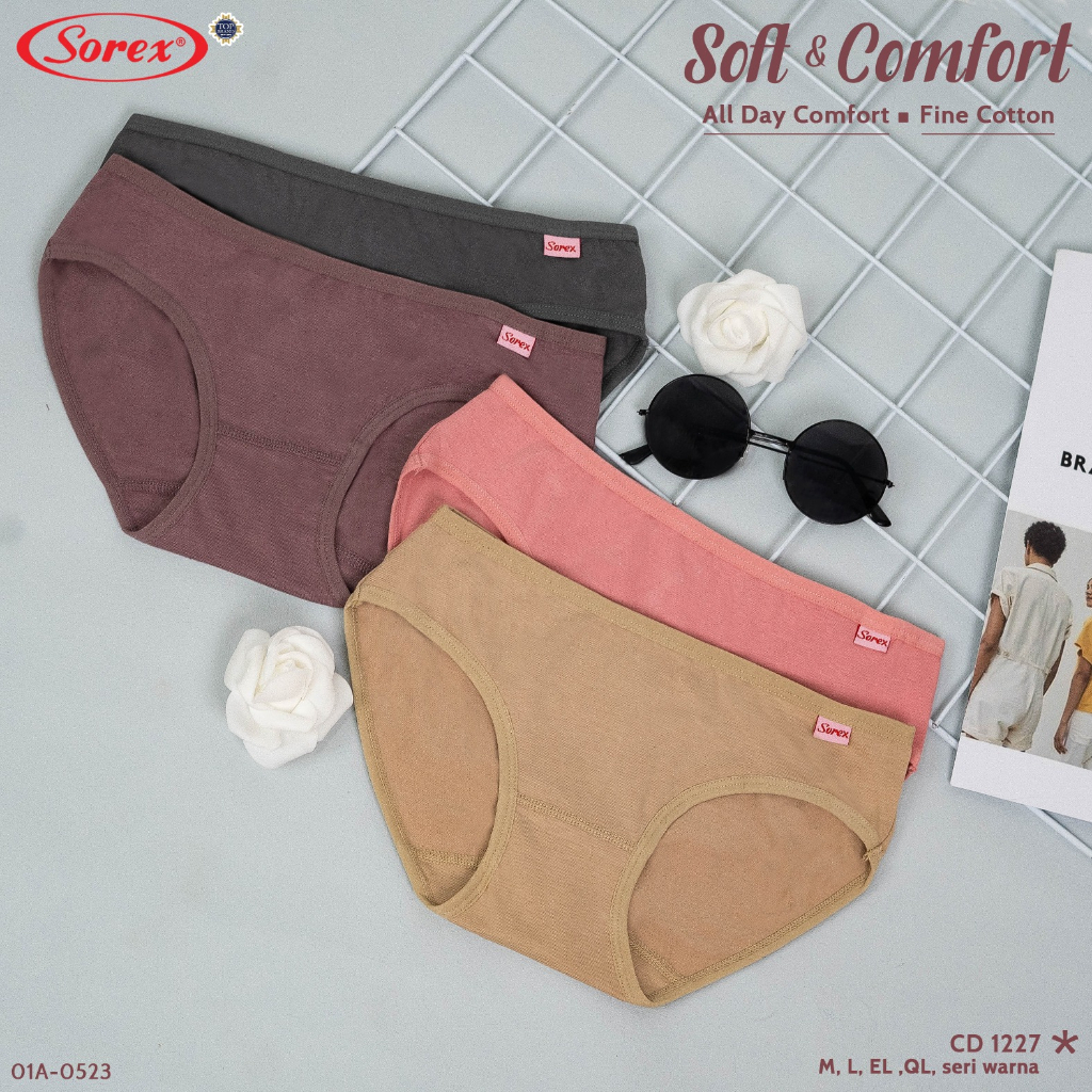 MURAH ! CD SOREX Mini Basic 1227 Celana Dalam Wanita Dewasa - Pakaian Dalam .