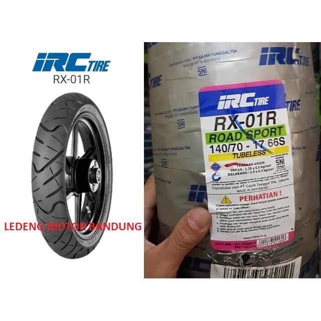 BAN LUAR IRC 140/70-17 RX01 TUBELESS