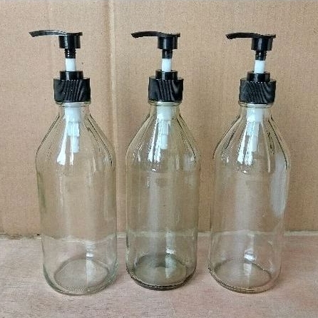 BOTOL KACA 330ML & 500ML TUTUP PUMP