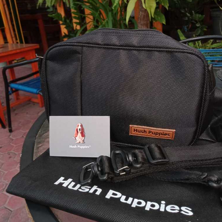 Pouch bag hush puppies logo brown Original Full Tag Free Dust Bag hush puppies 88