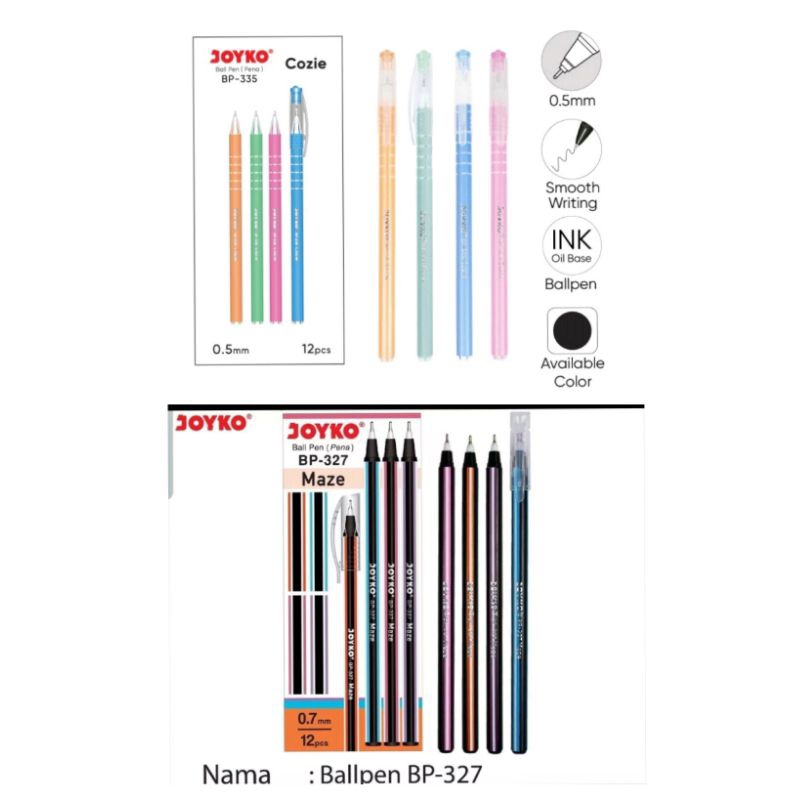 

Joyko Ball Pen ( pena ) hitam /pc