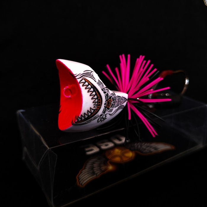 Jaws Frog Mini 3cm Ose Nusantara Barong snakehead lure Umpan Casting Gabus Toman Handmade Boytep