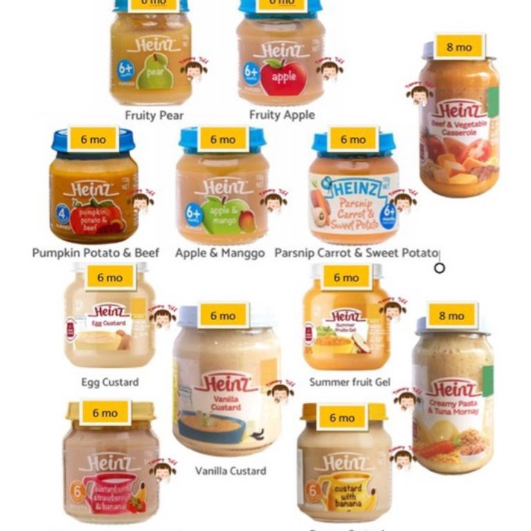 PALING LARIS Heinz Jar australi 4mo / Heinz jar 6mo / Heinz jar 8mo wakodo baby pigeon baby food yum