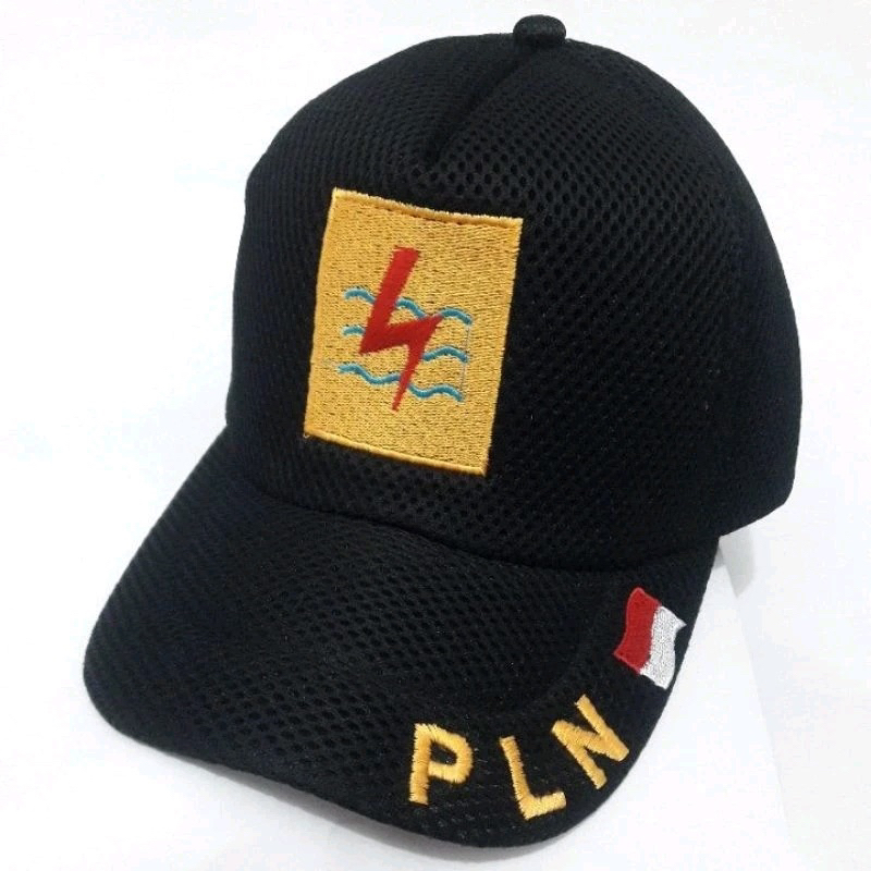 TOPI PLN / TOPI DINAS PLN (PERUSAHAAN LISTRIK NEGARA) FULL BORDIR