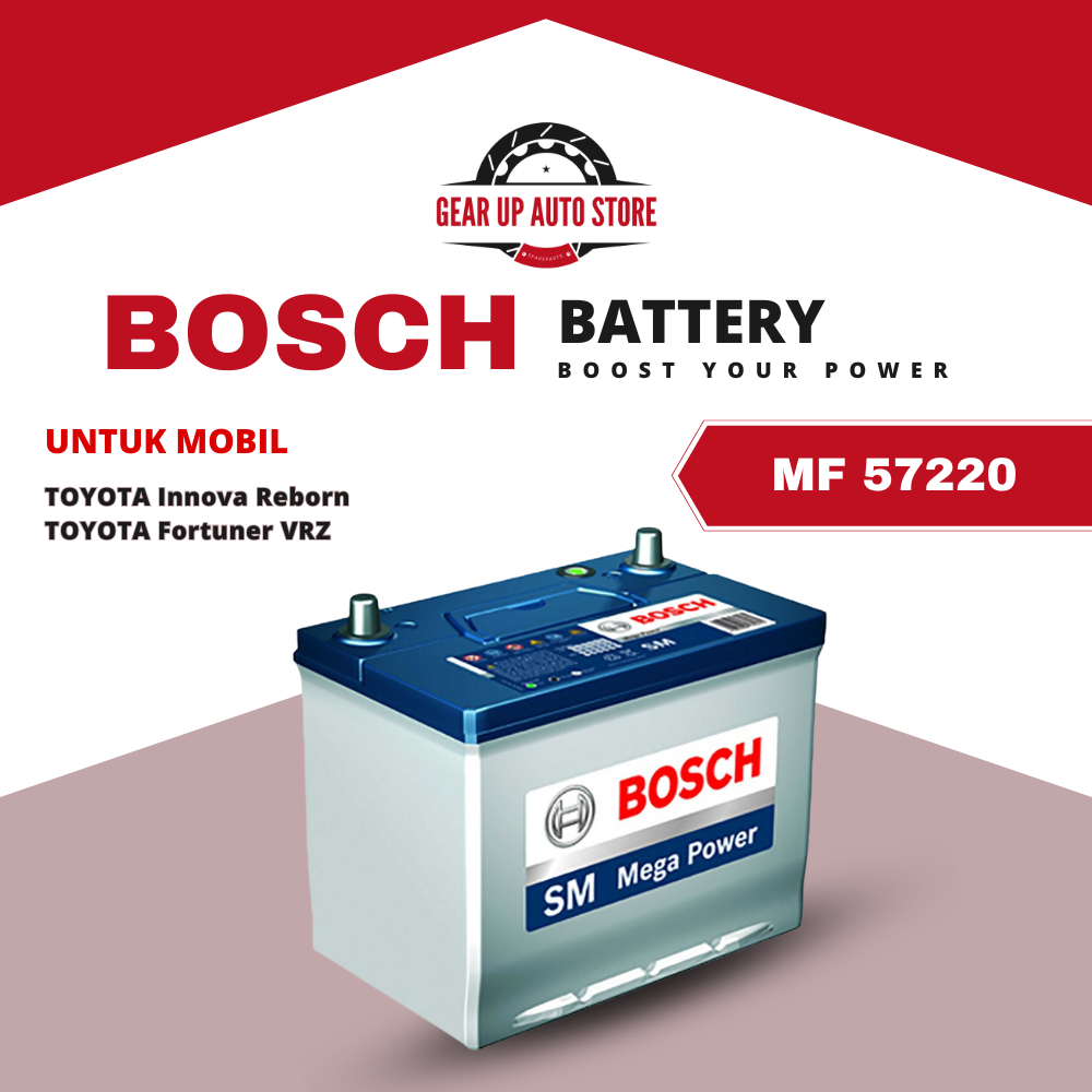 Aki Reborn/ Bosch MF 57220/  aki Fortuner VRZ 100% BOSCH ORIGINAL