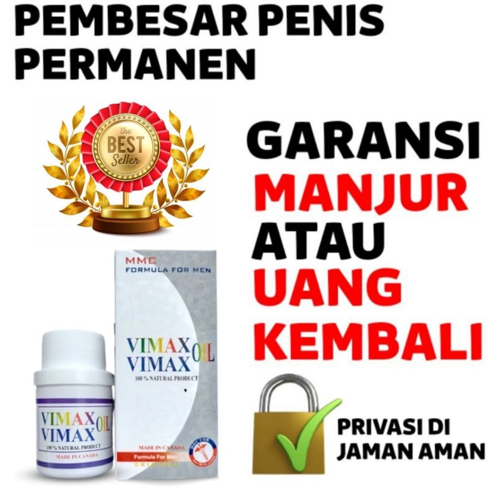 Vimax Oil Canada Asli Original 100% Obat Pembesar BPOM