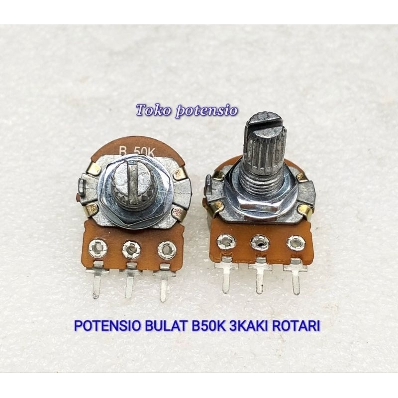 POTENSIO BULAT ROTARI B50K 3KAKI MONO