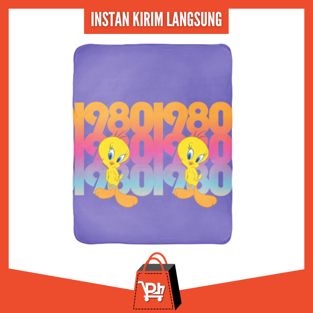 [ Instan 2 Jam ] Selimut California Motif TWEETY 1980 / LOONEY TUNES 160x200
