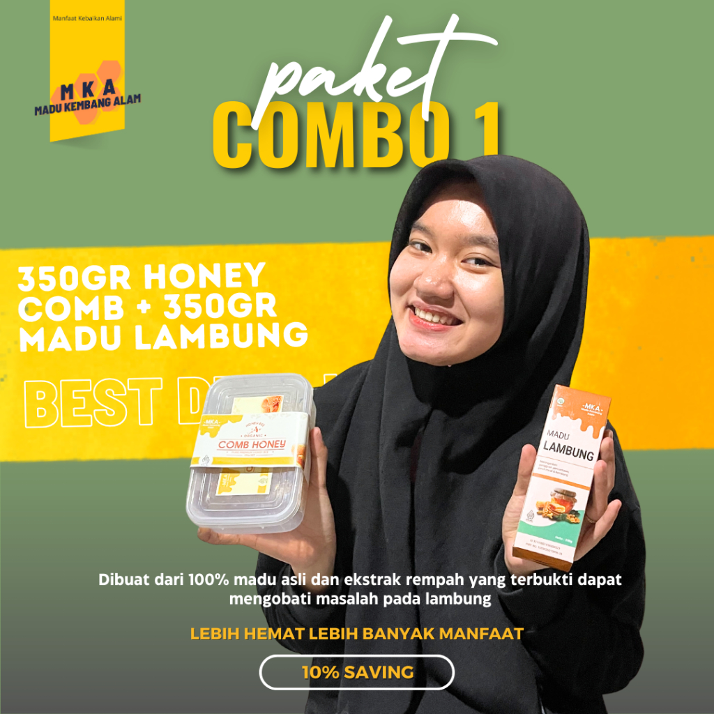 

MADU SARANG + MADU LAMBUNG 2pcs 350gr & 350gr LEBIH HEMAT - MADU KEMBANG ALAM