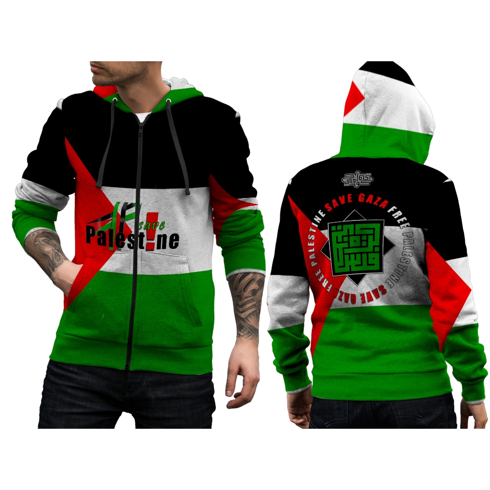 Jaket Palestina // Jaket Custom Free palestina // Jaket keren Free Gaza Free Palestine