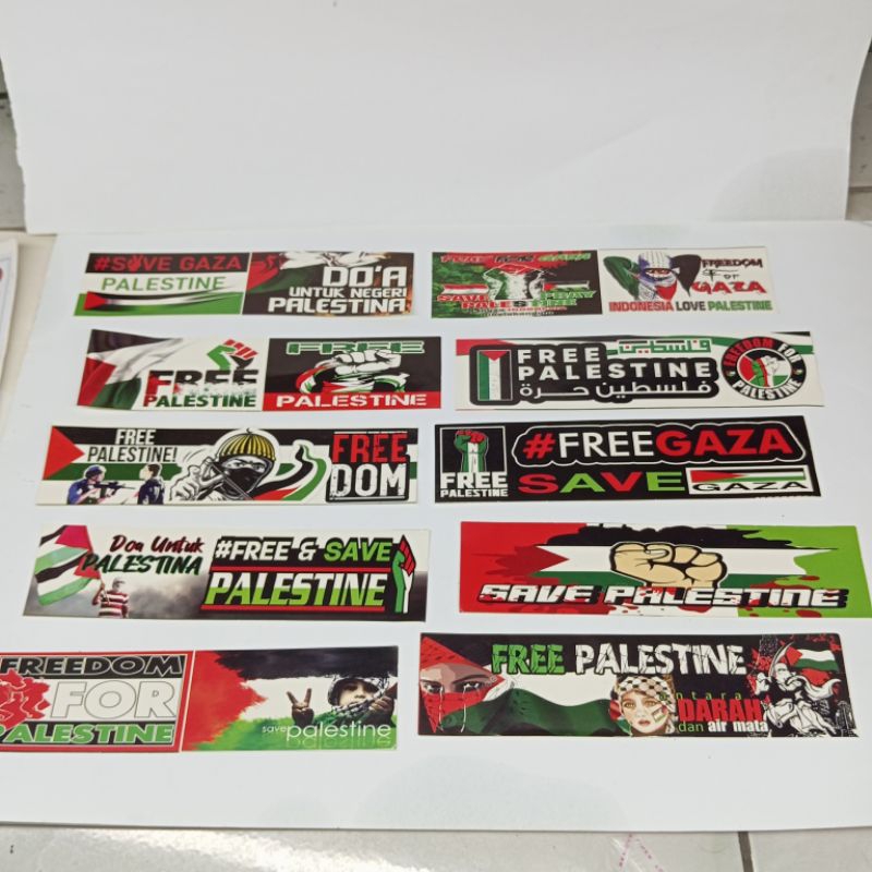 

10 Lembar stiker Palestina / Stiker free Palestina