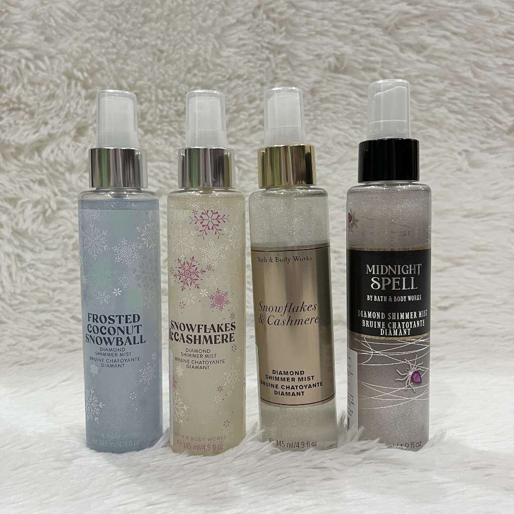 SALE BBW Bath and Body Works Body Mist Parfum Fragrance Diamond Shimmer Mist 145ml Frosted Coconut S
