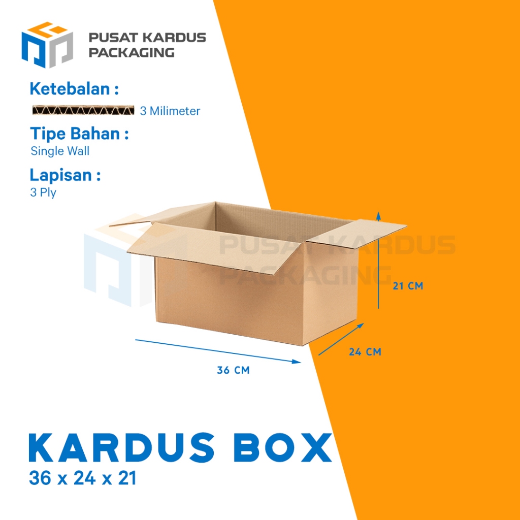 

Kardus Polos Pindahan, Single Wall 100x48x50