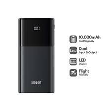 KENZ POWERBANK ROBOT RT190S DUAL INPUT 10000 MAH LED DISPLAY INDICATOR GARANSI RESMI ROBOT