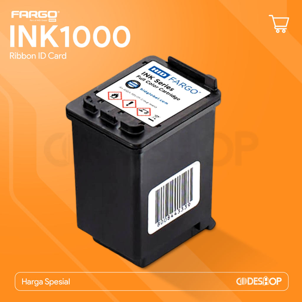 Ribbon Fargo INK1000 Catridge Color 062100 YMC INK HID Tinta Printer
