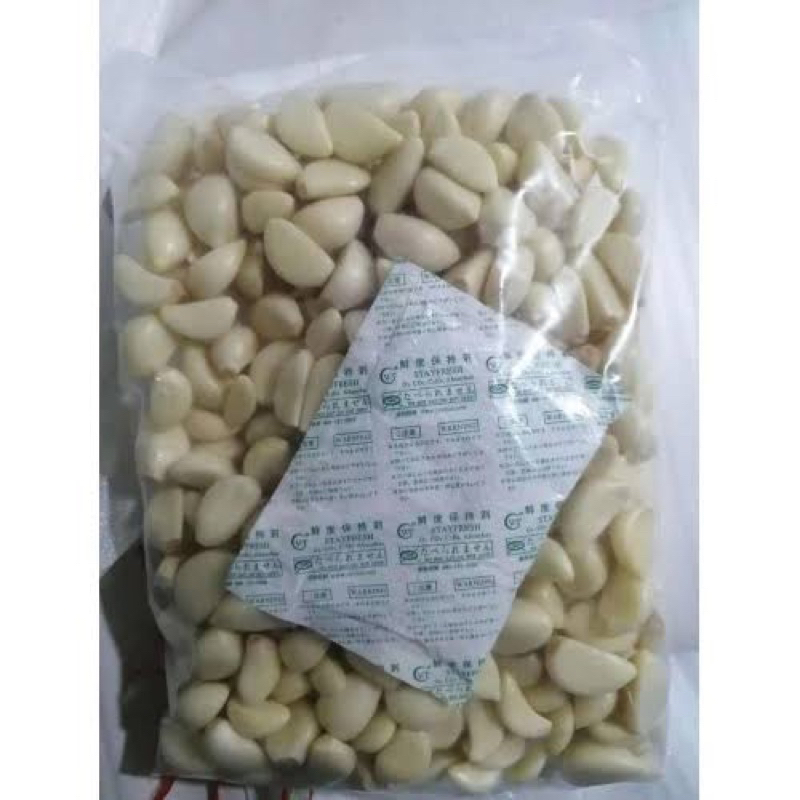 

bawang putih kupas 1/2 kg