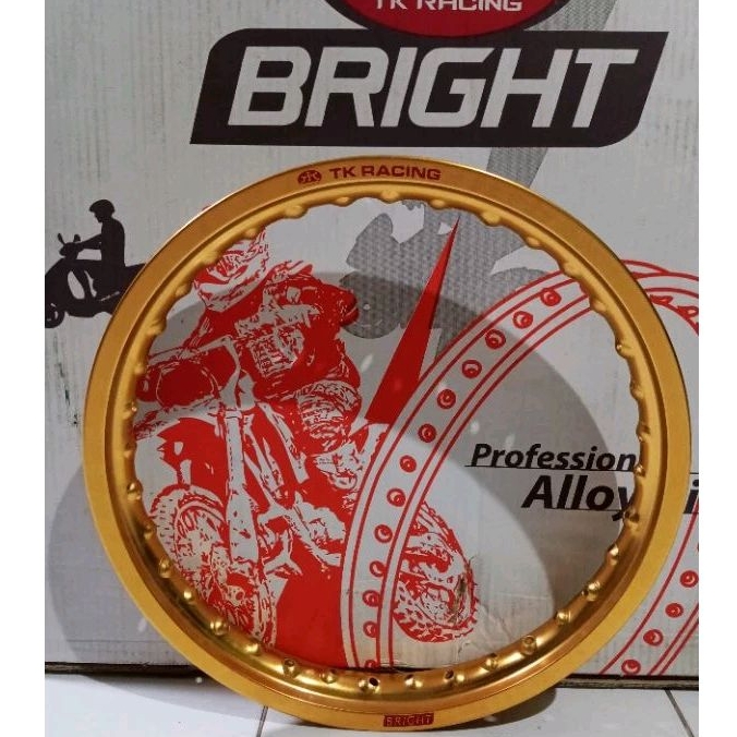 Velg Velk Pelg Pelk Pelah Alloy Rim TK Racing 14-140 Gold 36H