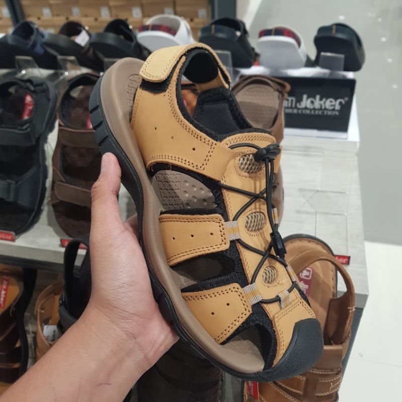 SANDAL GUNUNG PRIA ASLI KULIT MERK JIM JOKER 100% ORIGINAL
