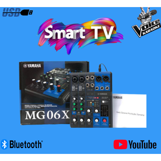 MIXER AUDIO YAMAHA MG 06 X / MG-06X / MG 06X / MG-06 X 6 CHANNEL GARANSI RESMI YAMAHA