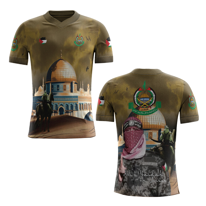 Baju Kaos pria Fullprinting palestina art 12 custom 3D Premium