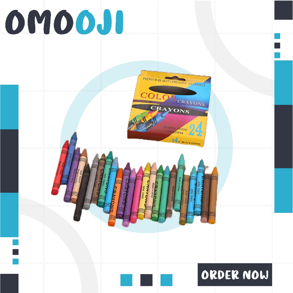 

Omooji - PENSIL CRAYON ISI 24 WARNA / PENSIL WARNA GAMBAR 24PCS / CRAYON SET ANAK 24 ART SET / ARTSET 24 PCS ACC S096