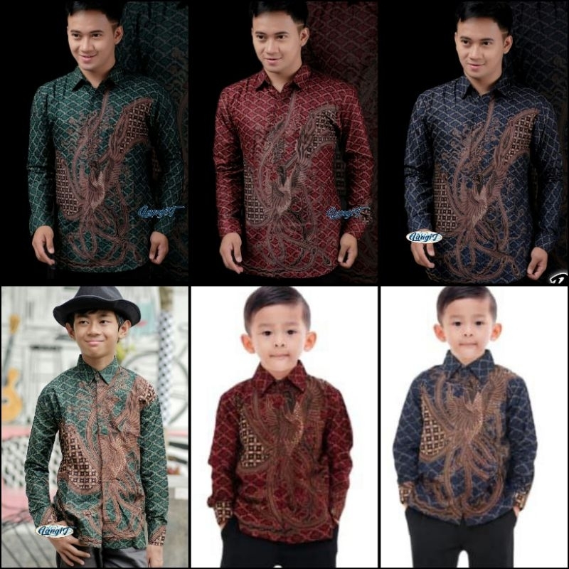 KEMEJA BATIK PARADISE ABU COKLAT M L XL XXL