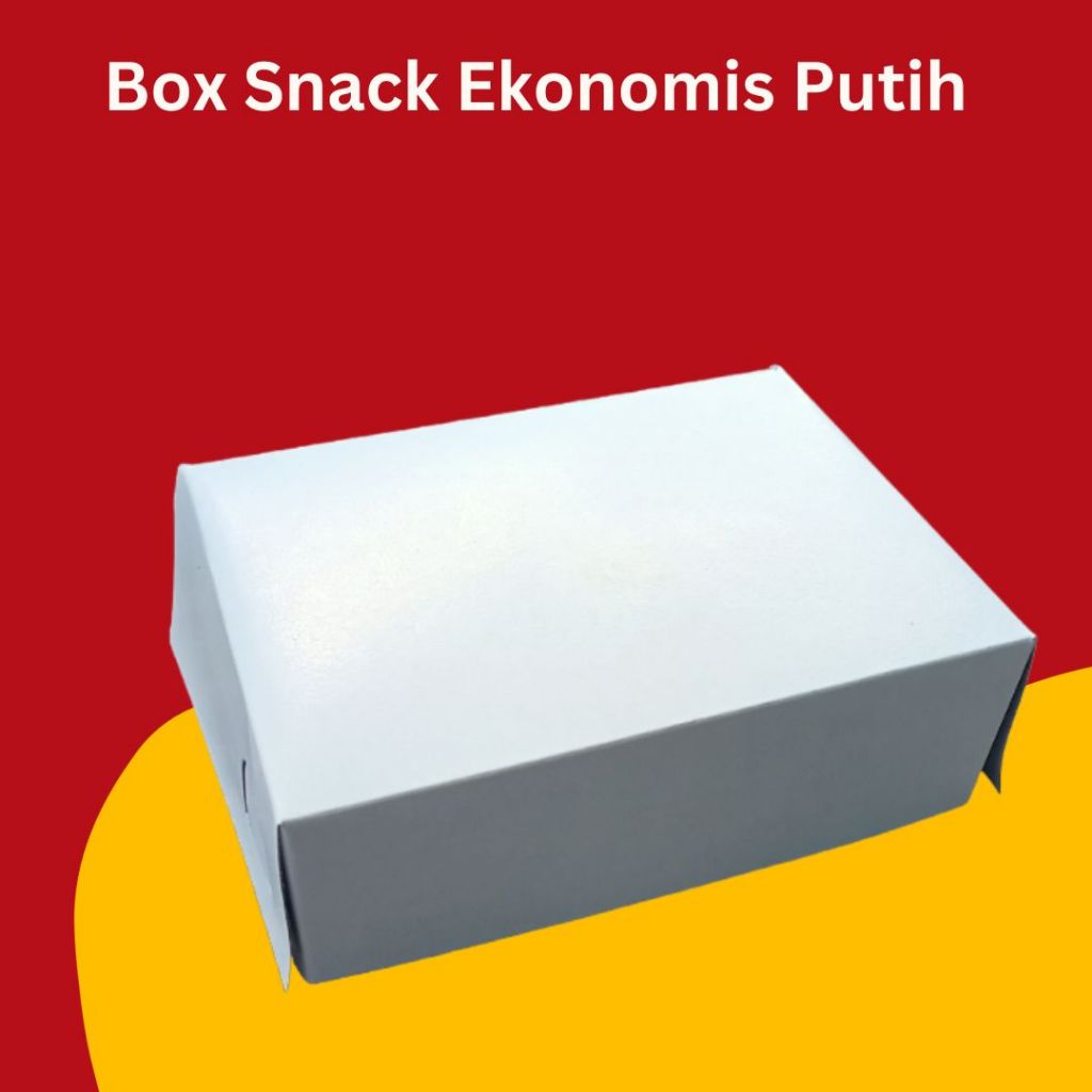 

Kotak dus box snack murah ekonomis bahan marga duplek tebal (tinggi 4,5 x10 x 13,5)