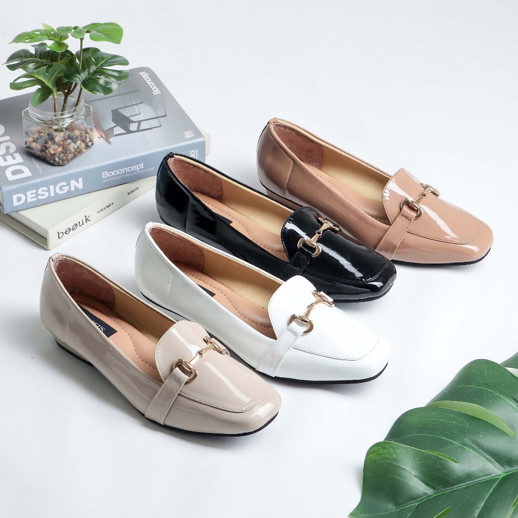 Amazeus BAIFERN Sepatu Flat Loafer Shoes Wanita