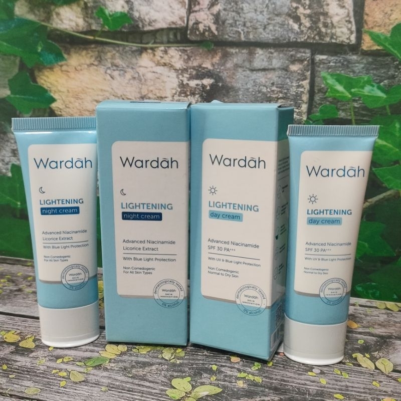 cream wardah tube lightening siang malam//lightening cream wardah  20ml