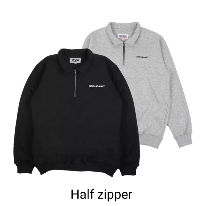 HOOLIGANS Sweater Crewneck Half zip Nakata | Original