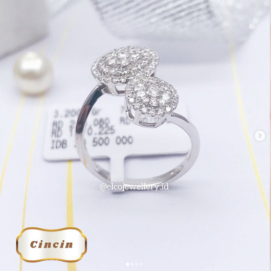 Elco Jewellery - Cincin Berlian Eropa F Vvs | CBRE-05134SH Berkualitas dan Bergaransi