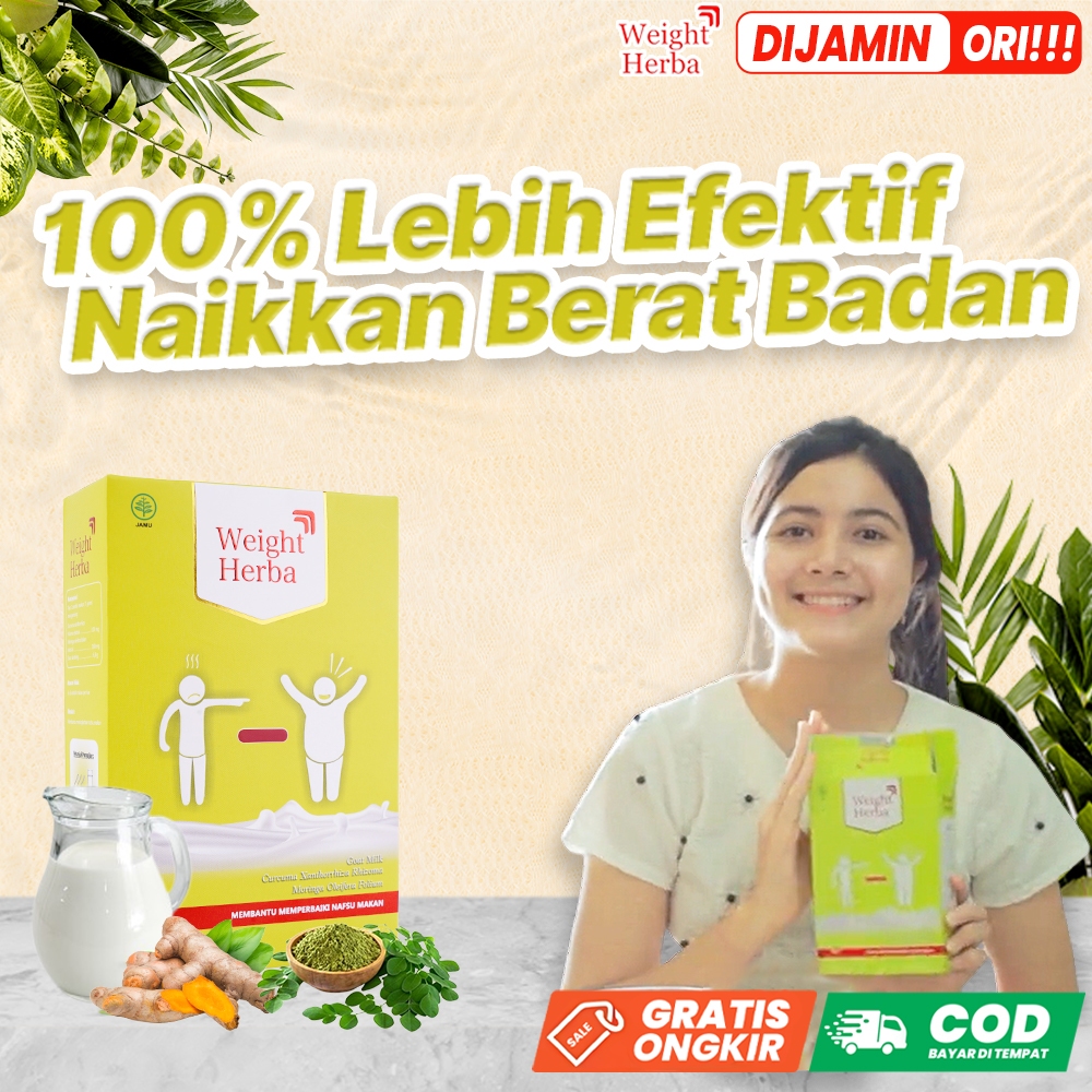 

Weight Herba 1 Box Original 100% | Lebih Efektif Menambah Berat Badan Tanpa Gula Perlancar Pencernaan Menambah Nafsu Makan dan Penyerapan Nutrisi Pada Usus 200gr per Box