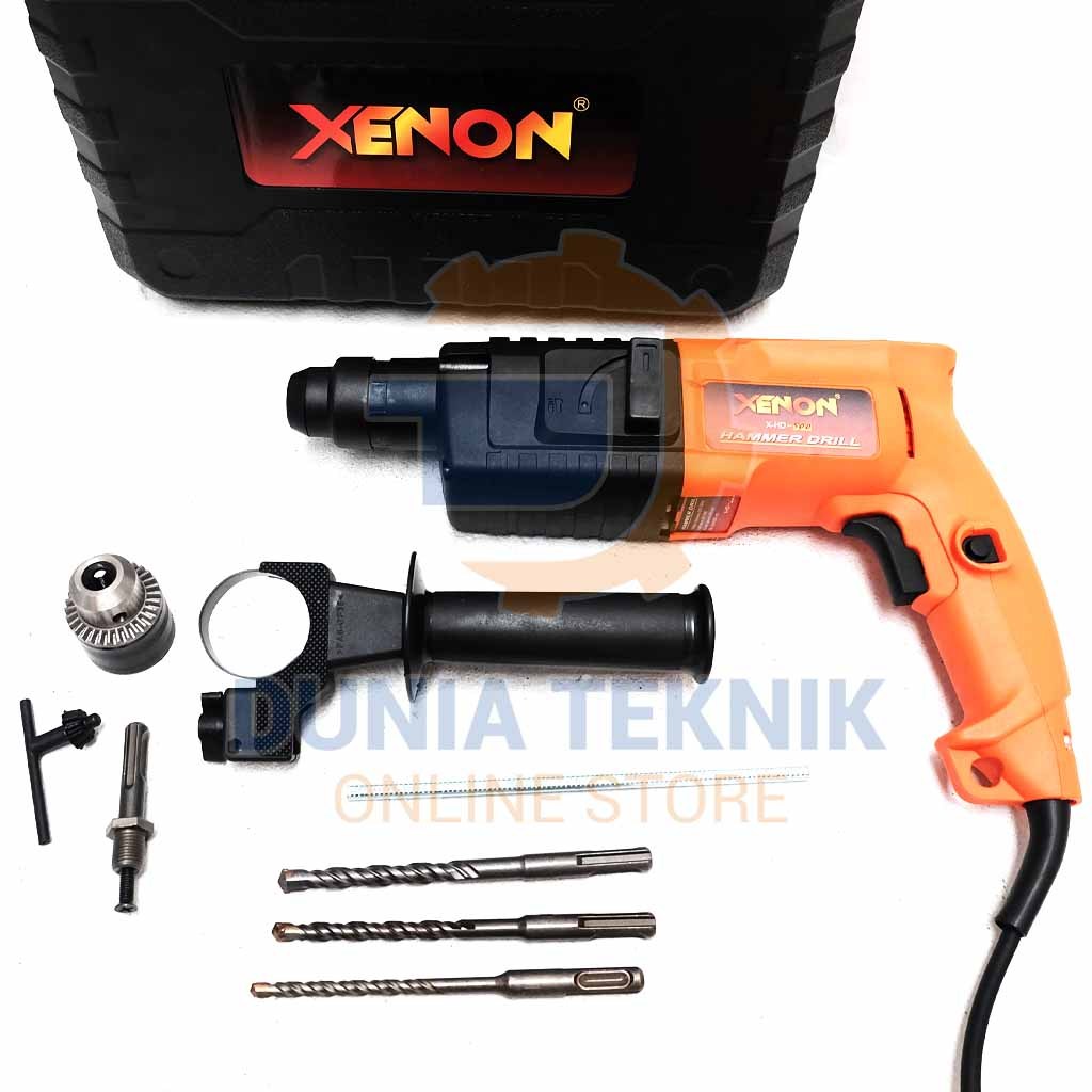 Bor Beton XENON Rotary Hammer Drill 2-20 Set Mata Bor 20mm SDS X-HD500