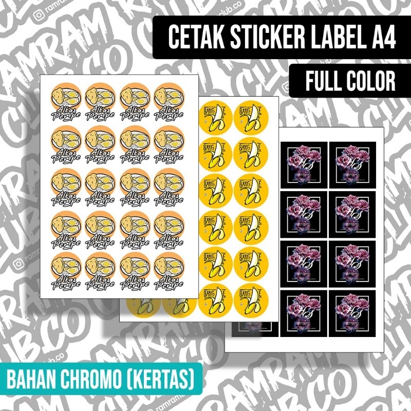 

CETAK STICKER LABEL CETAK STIKER LABEL KERTAS A4